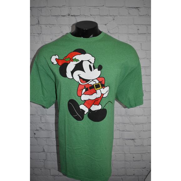 Walt Disney World T-Shirt Mens Size 2XB BIG Mickey Mouse Santa Christmas - Picture 1 of 6